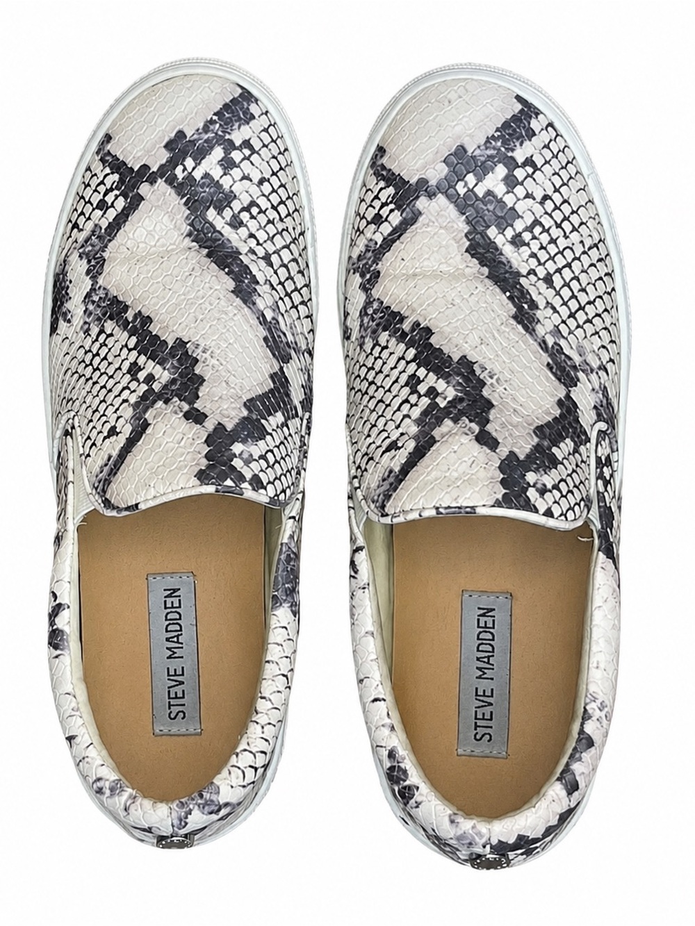 Steve Madden Gills Snake Print Platform Slip On Sneakers Size 8.5 EUC